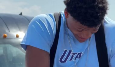 Ace Bailey has landed in Utah, as posted on the team's social media