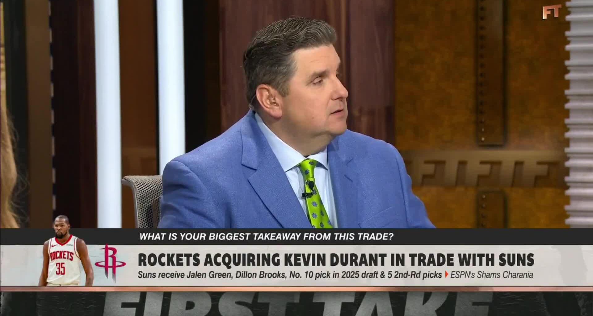 [Windhorst] KD kept rejecting trades until the price got so low that the Rockets couldn't say no. Essentially both pushed his way to Houston and made sure they got him for pennies.