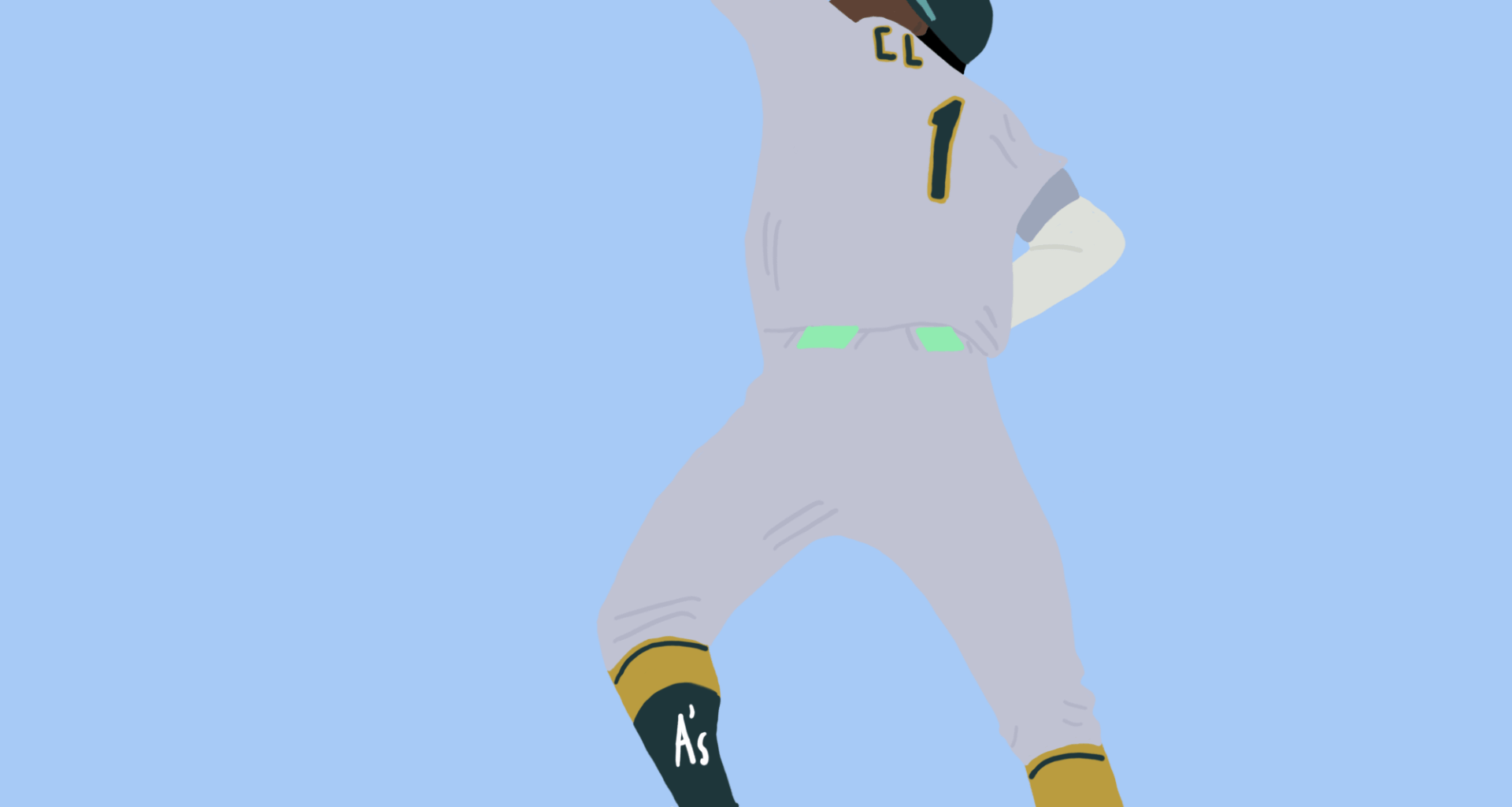 Denzel Clarke has been on an insane defensive run recently. Here's a doodle of his insane home run robbery
