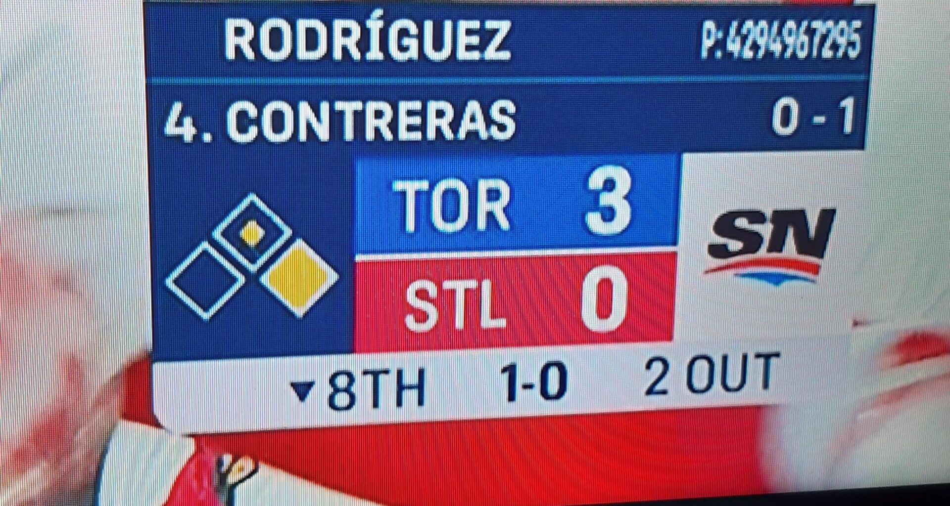 Insane pitch count, we're really wearing Rodriguez down