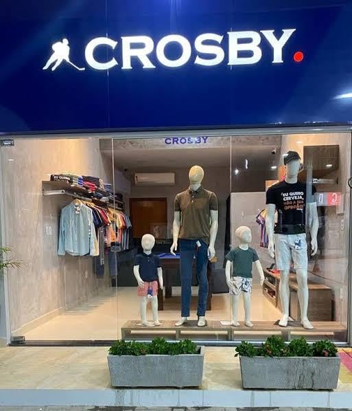 There's a chain of clothing stores in Northeastern Brazil called Crosby that also uses a hockey player as its logo