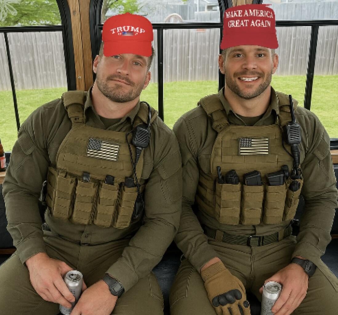 Joey and Nick on the way to help assist ICE Agents