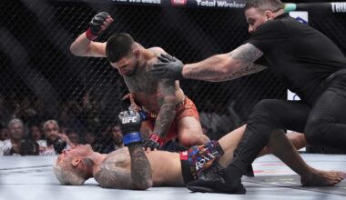 Ilia Topuria makes case for being UFC's pound-for-pound best with first-round KO of Charles Oliveira