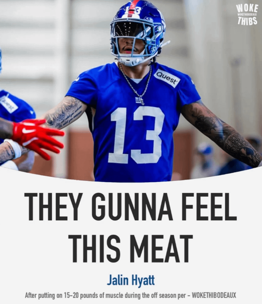"They gonna feel this meat" -Jalin Hyatt