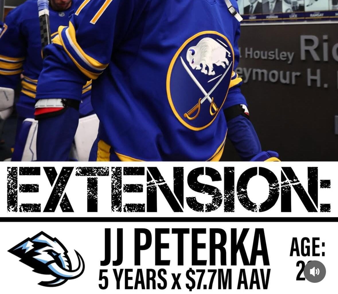 Quick work by Utah ✍🏽 Peterka gets 5 x 7.7M AAV