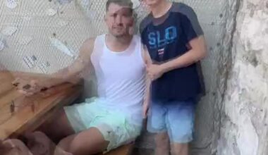 A visibly skinny Luka Doncic poses for a pic with a fan