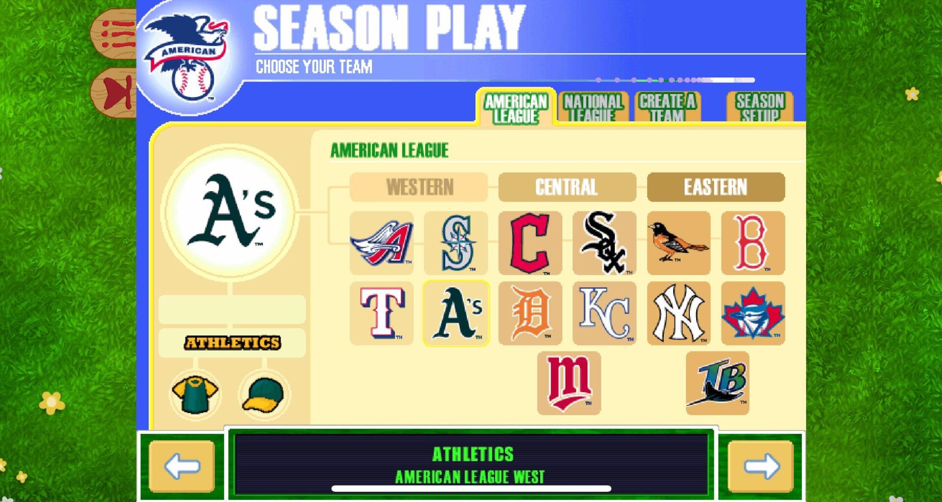 “Oakland” absent from A’s name in Backyard Baseball ‘01 Rerelease