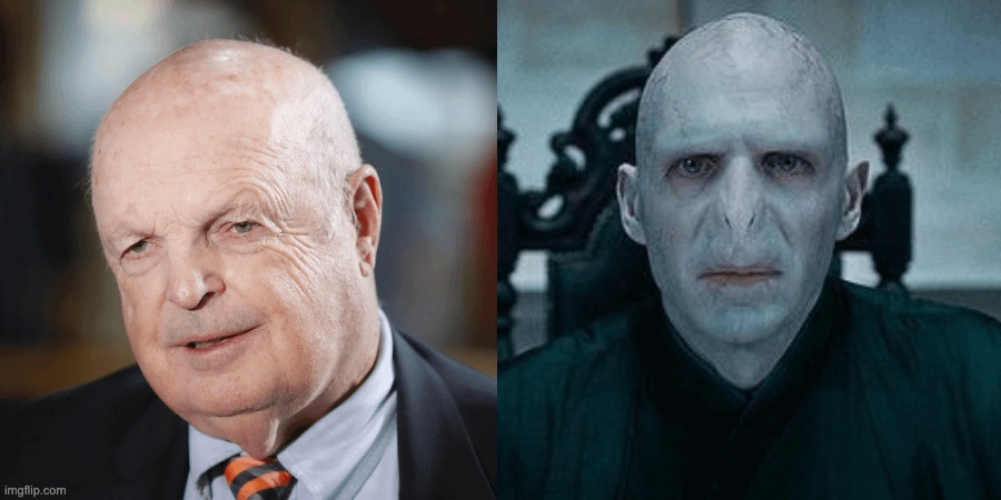 Mike Brown looks like Walmart brand Voldemort