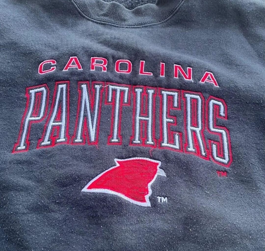 Goodwill find: What is up with this Panthers sweatshirt? 🤔