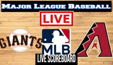 Live: San Francisco Giants Vs Arizona Diamondbacks | MLB | Play by Play | Live Scoreboard