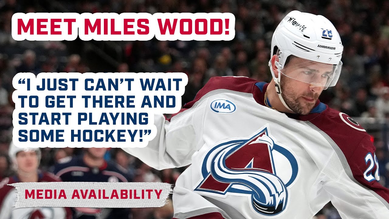 New Blue Jackets Forward, Miles Wood, Can't Wait to Get to Columbus! | Media Availability