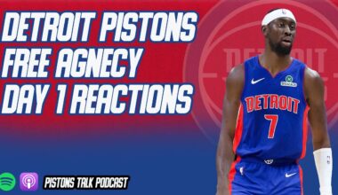 Detroit Pistons Free Agency Day 1 Reactions | Pistons Talk Podcast