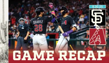Giants vs. D-backs Game Highlights (6/30/25) | MLB Highlights | Arizona Diamondbacks