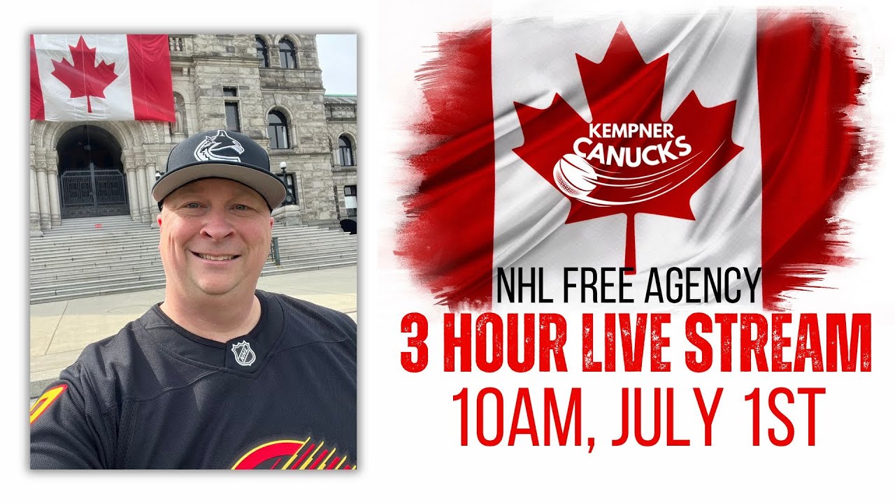 NHL Free Agency: 3 Hour LIVE Stream! Join the conversation starting at 10am.