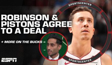 🚨 BREAKING: Duncan Robinson to the Pistons 👀 + more on Damian Lillard & Myles Turner | SportsCenter