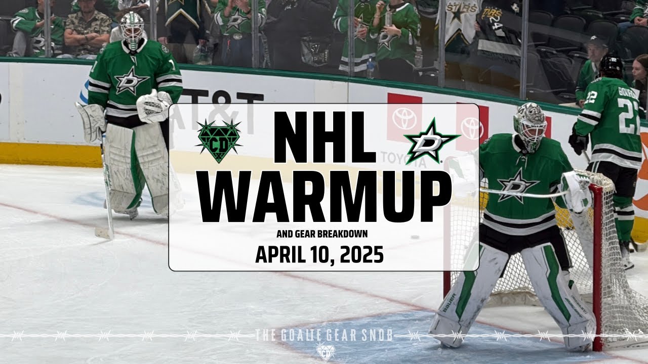 NHL Warmup & Gear Breakdown | Dallas Stars | Jake Oettinger & Casey DeSmith