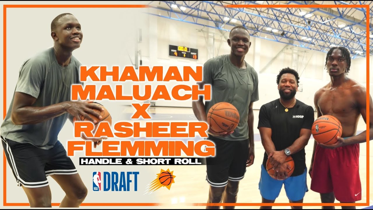 Phoenix Suns Lottery Pick Khaman Maluach & Rasheer Fleming Train for Summer League