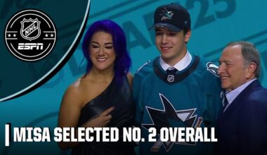 San Jose Sharks select Michael Misa with the No. 2 pick in the 2025 NHL Draft, Bayley announces