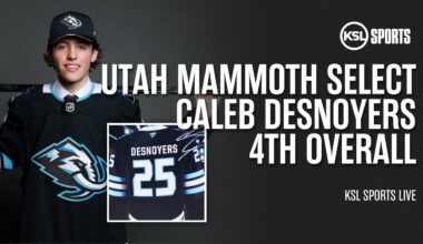 Utah Mammoth Select Caleb Desnoyers With 4th Overall Pick In 2025 NHL Draft
