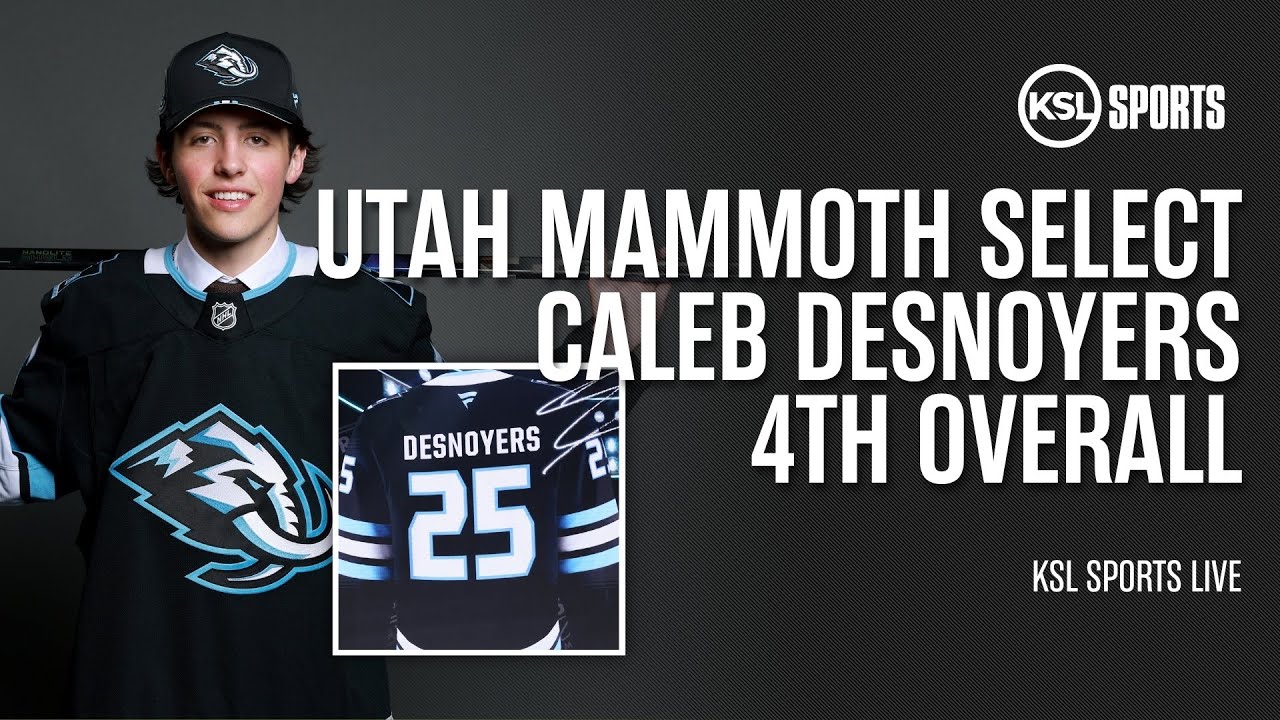 Utah Mammoth Select Caleb Desnoyers With 4th Overall Pick In 2025 NHL Draft