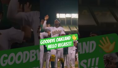 THE A’s ARE SAYING GOODBYE TO OAKLAND! #oaklandathletics #lasvegas #baseball #shorts #sportsshorts