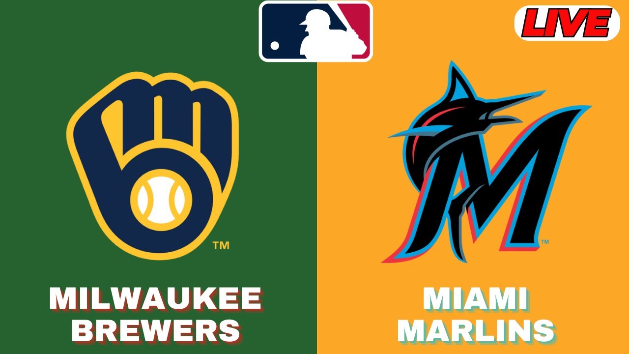 🔴LIVE : Milwaukee Brewers Vs Miami Marlins | MLB 2025 | MLB Live Baseball Score