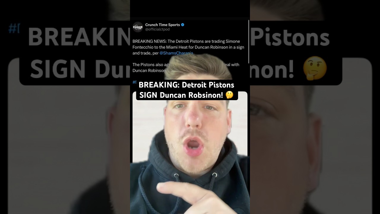 Do you like the signing of Duncan Robinson to the Detroit Pistons? #nba #detroitpistons #basketball