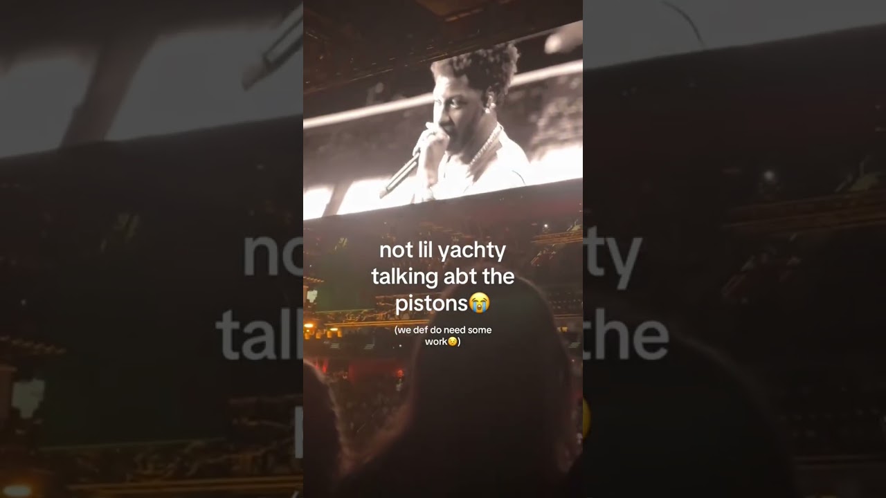 Lil Yachty was NOT rocking with the Detroit Pistons 😅