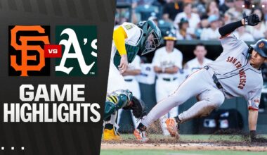 Giants vs. A's Game Highlights (7/5/25) | MLB Highlights