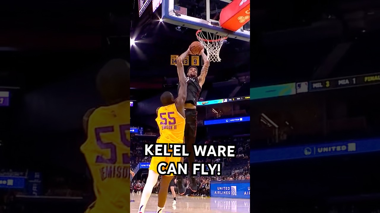 Ware SOARS and THROWS DOWN THE LOB!