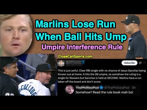Marlins Lose Tying Run & Game to Twins on Umpire Interference as Kyle Stowers' Hit Grazes U2 Jimenez