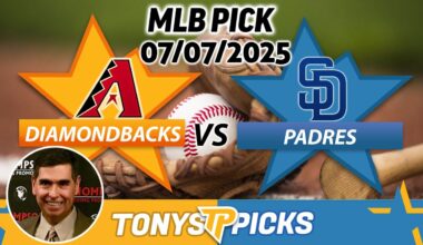 Arizona Diamondbacks vs San Diego Padres Pick 7/7/25 MLB Pick Prediction