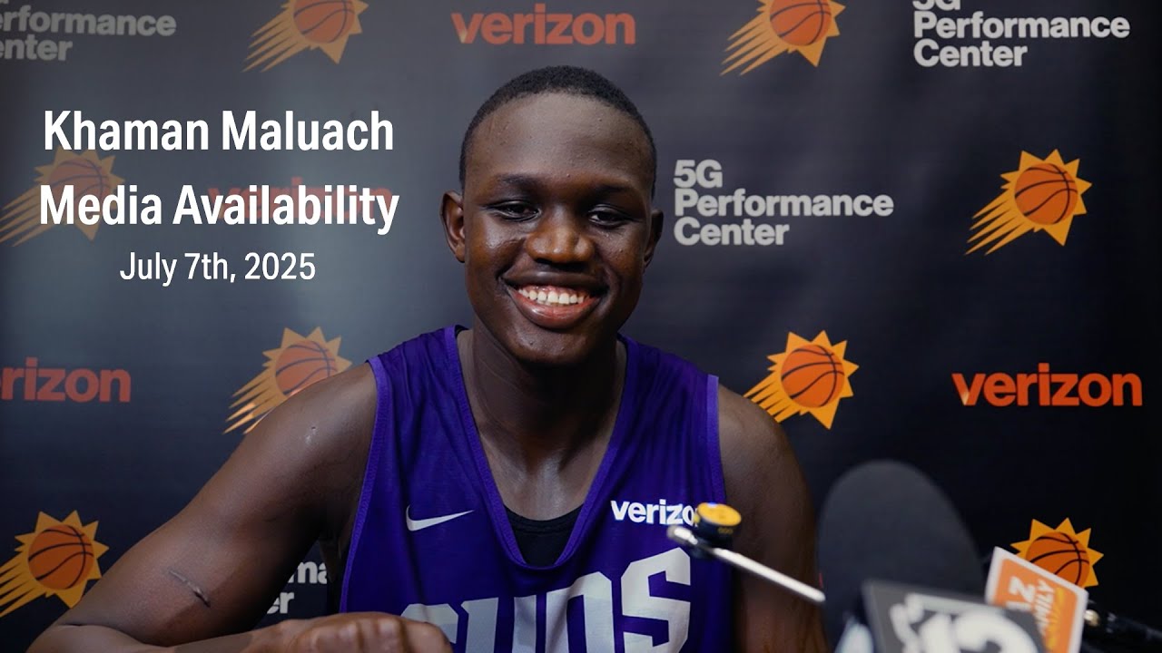 Khaman Maluach talks Summer League and NBA Draft | Phoenix Suns Media Availability