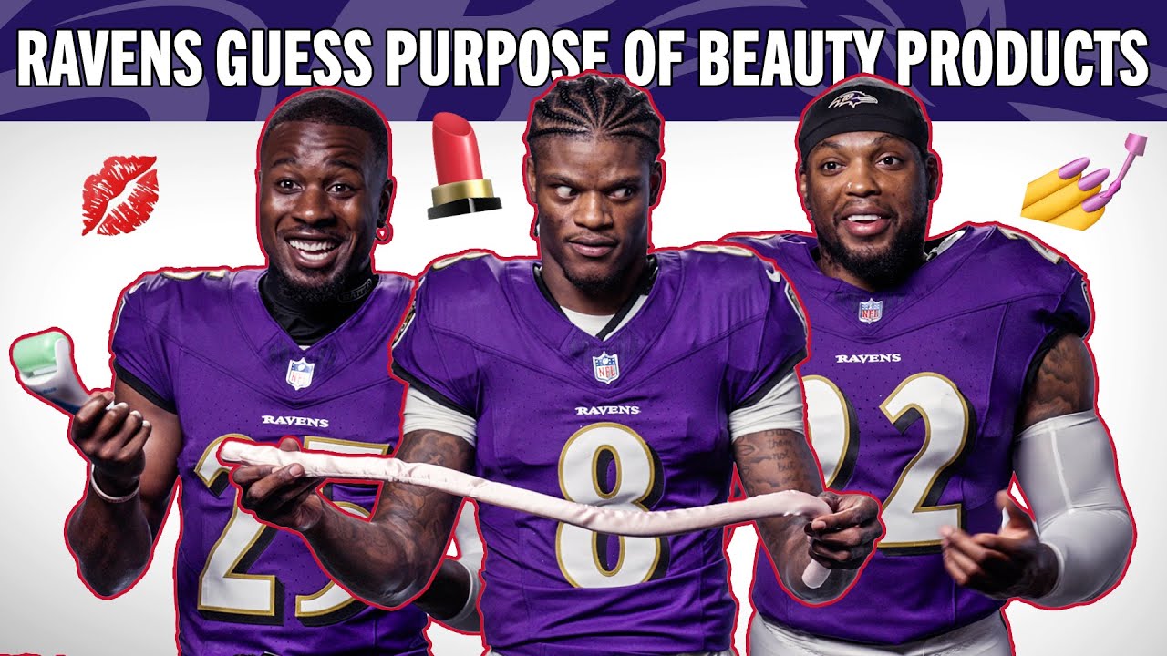 Lamar Jackson, Derrick Henry, Mark Andrews Guess Beauty Products' Purpose | Ravens Superlatives