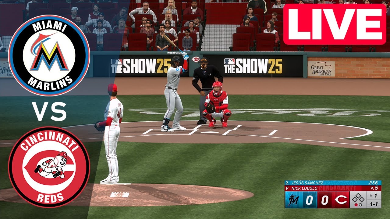 MLB LIVE🔴 Cincinnati Reds vs Miami Marlins - Jul 8, 2025 | Full Game MLB 2025 EN VIVO