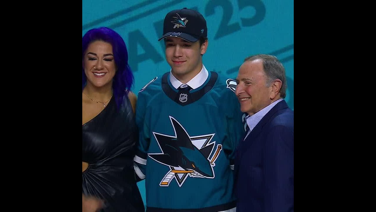 Michael Misa selected No. 2 overall by the San Jose Sharks in the 2025 NHL Draft ♨️