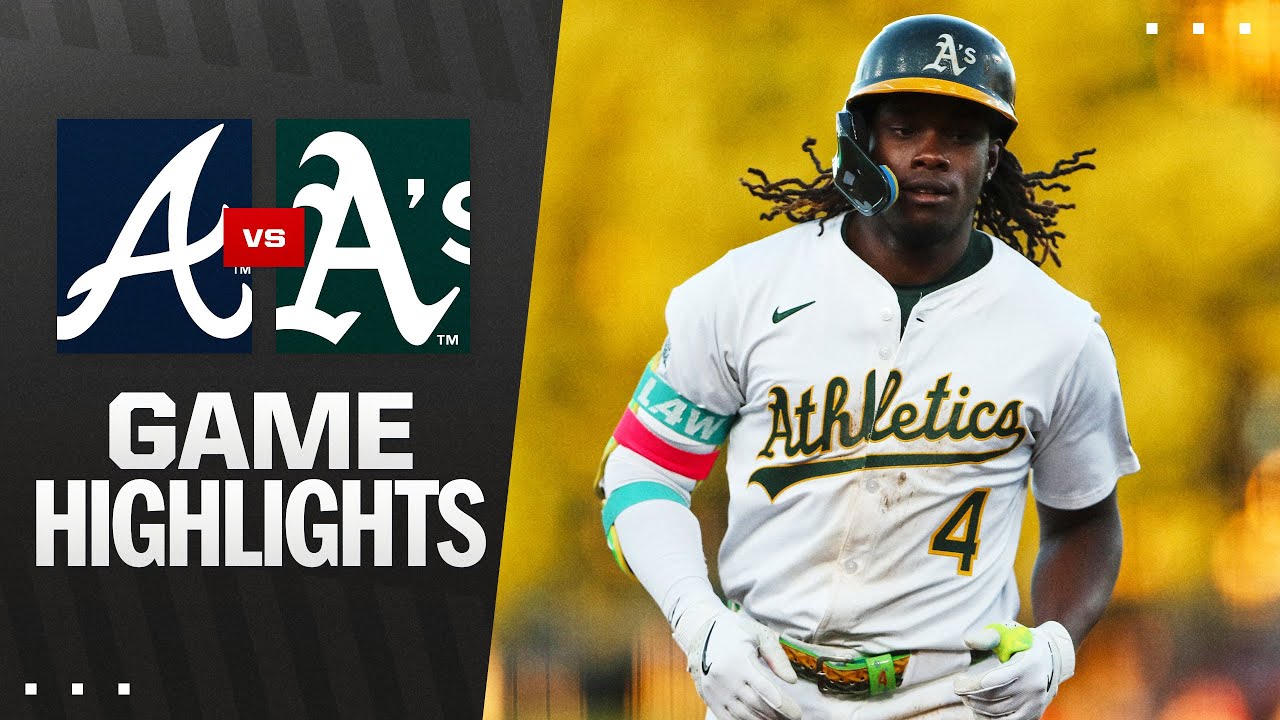Braves vs. Athletics Game Highlights (7/8/25) | MLB Highlights