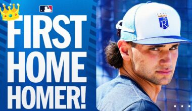 Jac Caglianone's first home run at Kauffman Stadium! 👑