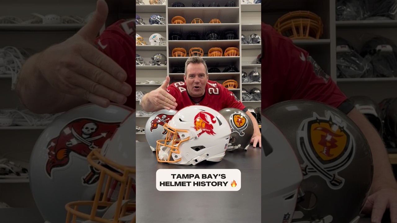 Did you know we #designed more than 15 #helmets for our 1997 rebrand? 🤯 #helmet #buccaneers #nfl