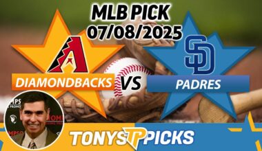 Arizona Diamondbacks vs San Diego Padres Pick 7/8/25 MLB Pick Prediction