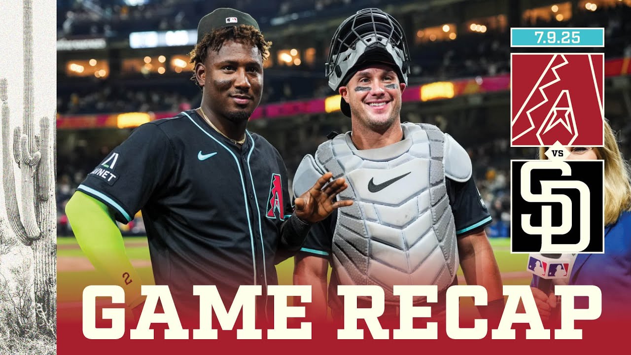 D-backs vs. Padres Game Highlights (7/9/25) | MLB Highlights | Arizona Diamondbacks
