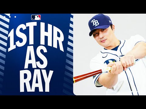 Ha-Seong Kim DRILLS his first Rays home run! | 김하성 하이라이트