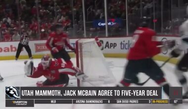 Utah Mammoth, Jack McBain Agree To 5 Year Contract Extension