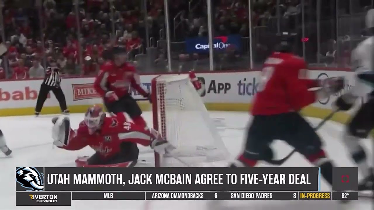 Utah Mammoth, Jack McBain Agree To 5 Year Contract Extension