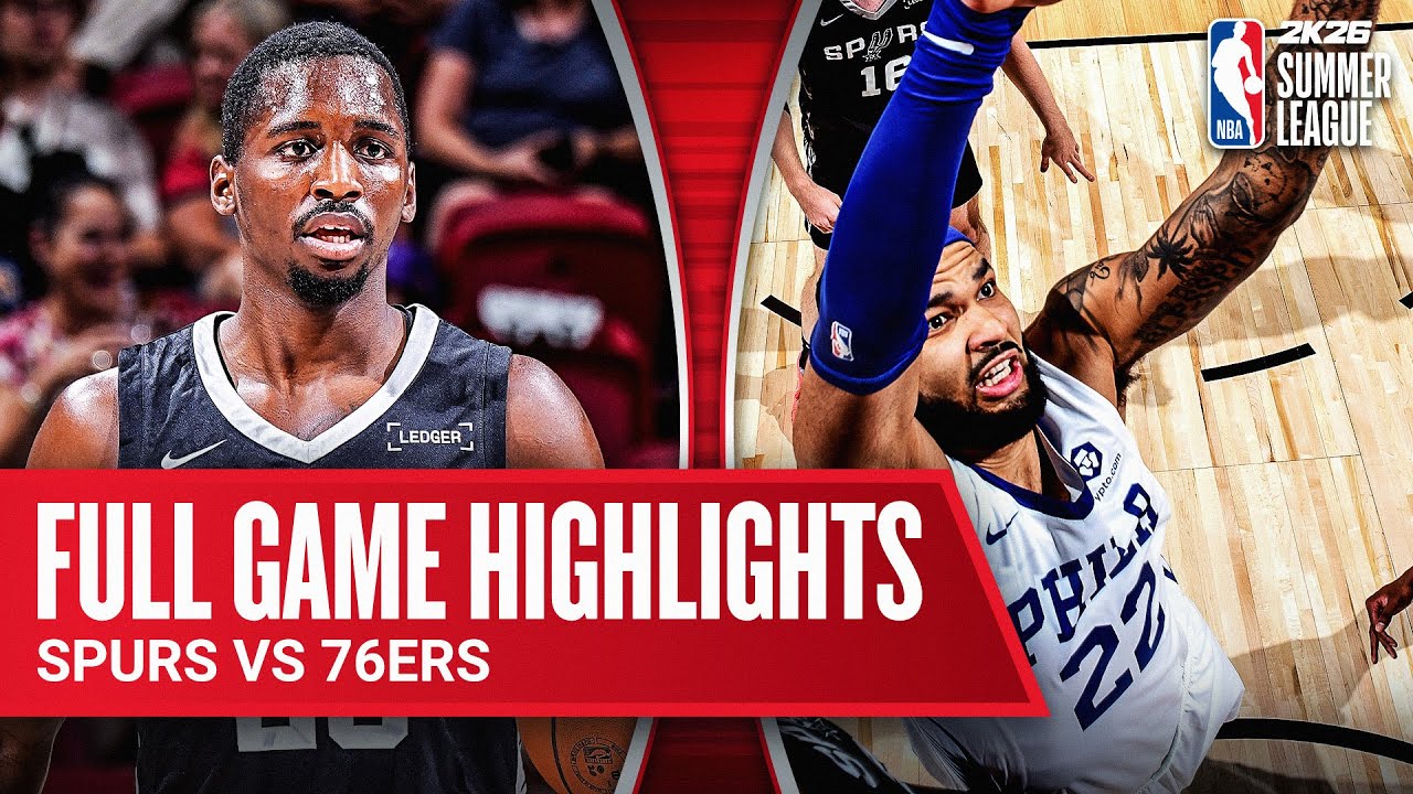 SPURS vs 76ERS | NBA SUMMER LEAGUE | FULL GAME HIGHLIGHTS | July 10, 2025