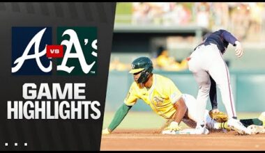 Braves vs. A's Game Highlights (7/10/25) | MLB Highlights
