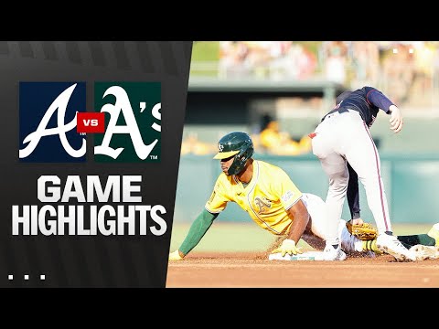 Braves vs. A's Game Highlights (7/10/25) | MLB Highlights