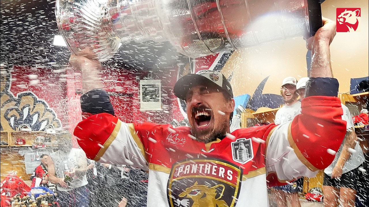 Inside the Panthers Stanley Cup Locker Room Celebration 🍾