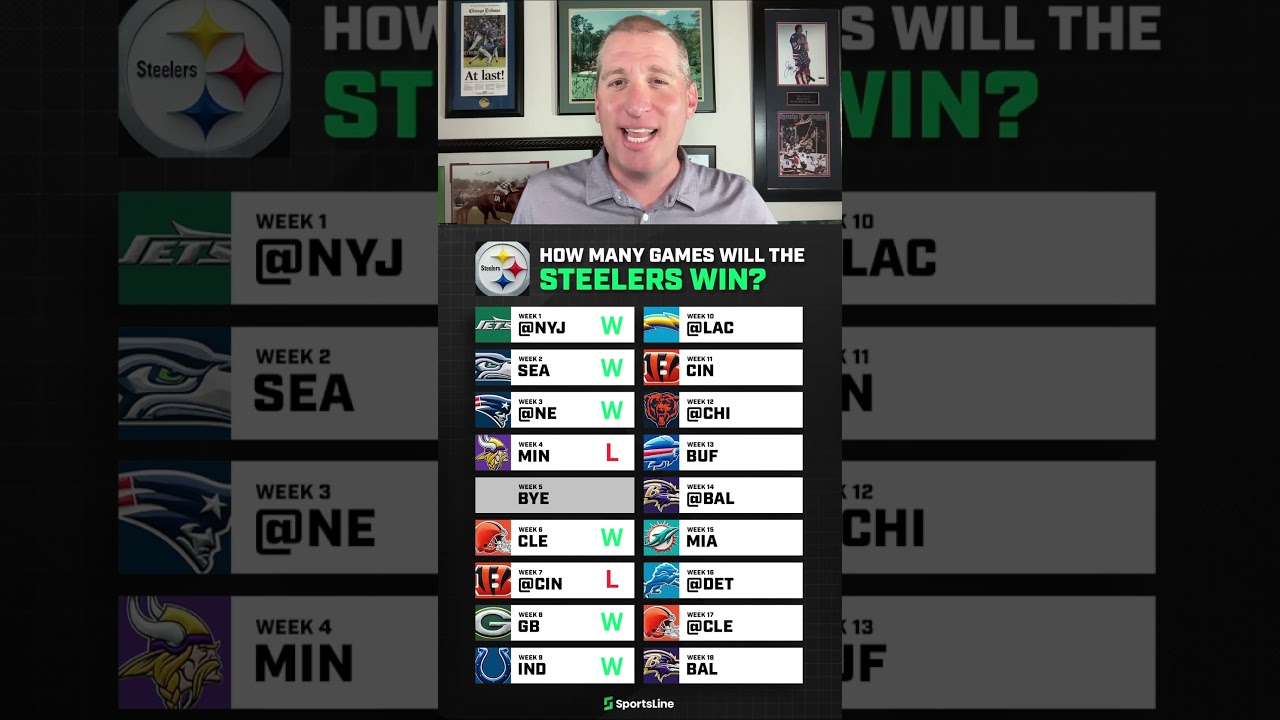 How many wins for the Steelers? 👀 #steelers #nflpredictions #nflbetting #afcnorth