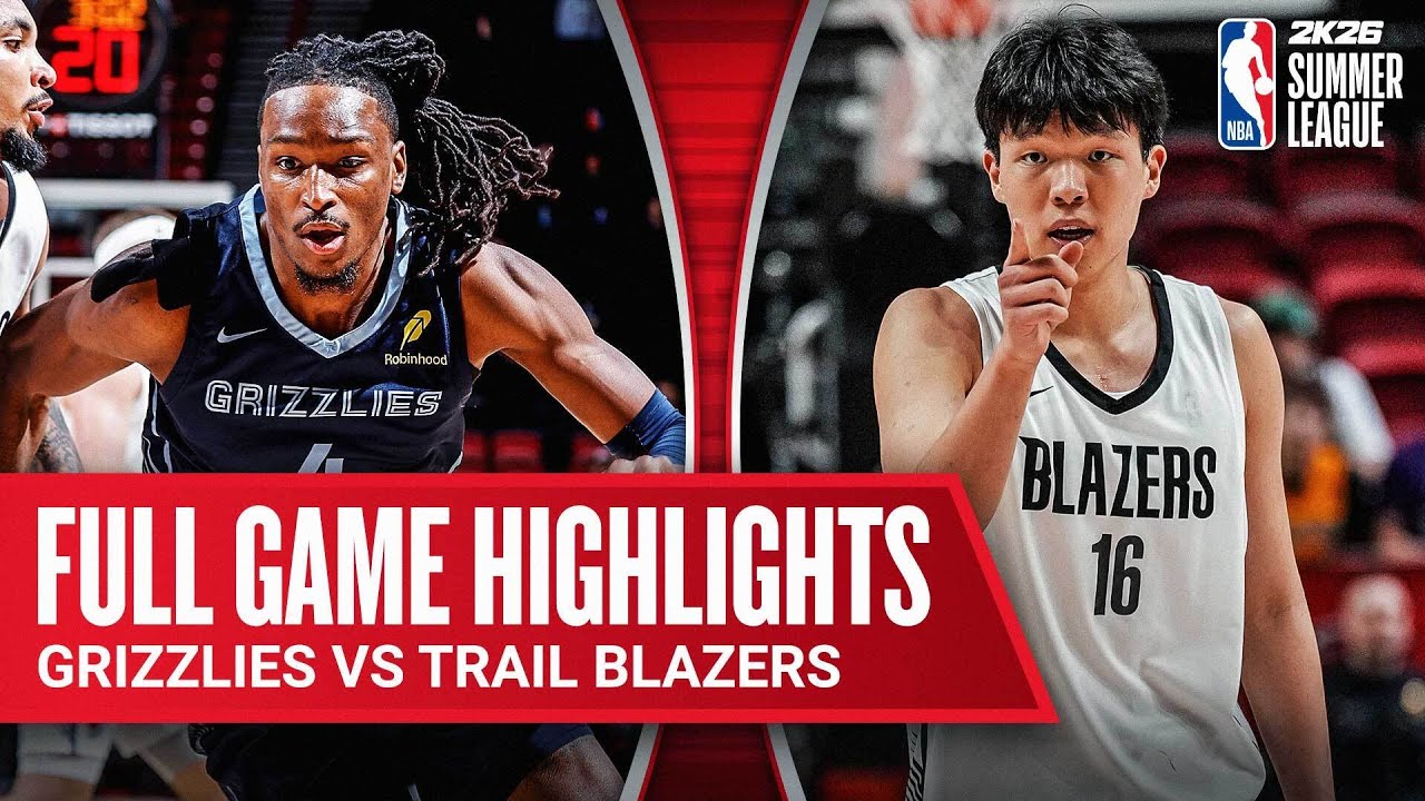 TRAIL BLAZERS vs GRIZZLIES | NBA SUMMER LEAGUE | FULL GAME HIGHLIGHTS | July 12, 2025